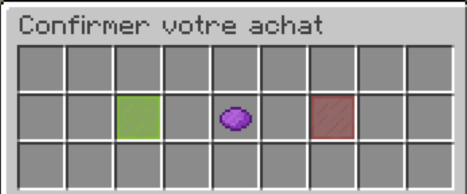 Confirmation achat du nametag